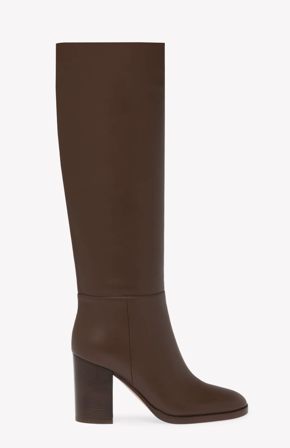 Gianvito Rossi Santiago Boots in Brown Leather