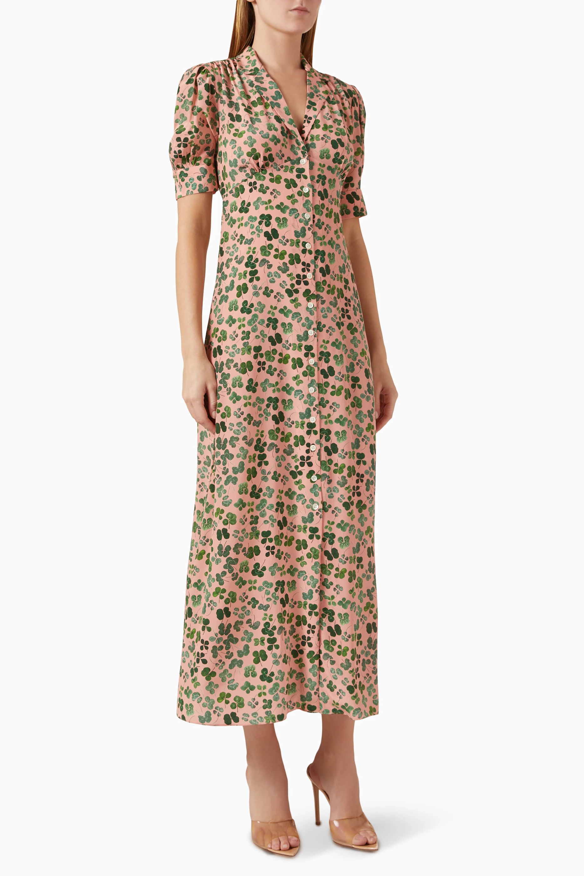Muzungu Sisters Roxana Dress in Four-Leaf Clover.png