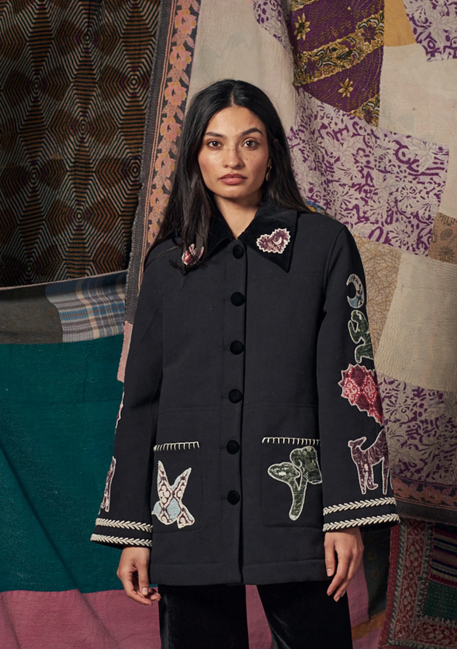 Muzungu Sisters Carolina Jacket in Black