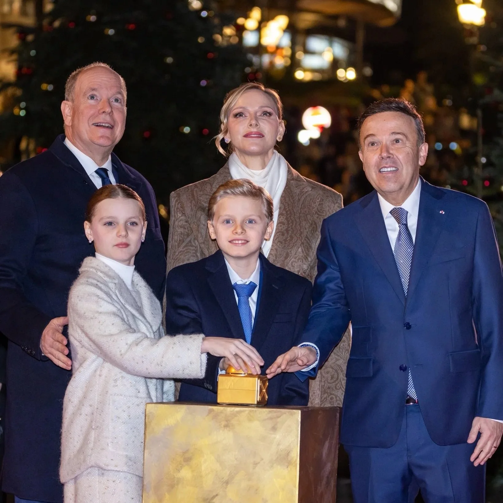 Monégasque Princely Family attends Casino Square lighting ceremony