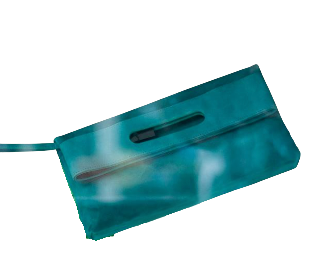 Natan Foldover Clutch in Nude Leather