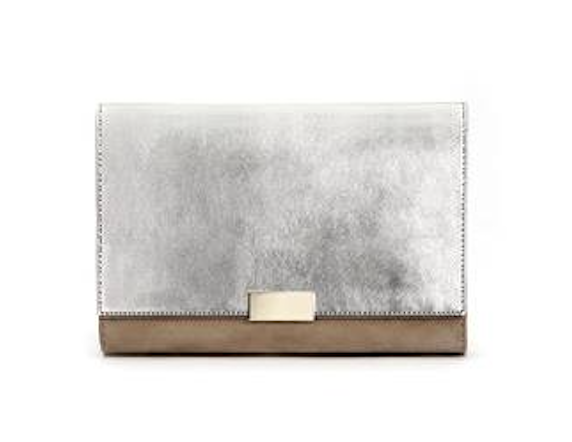 Natan Suede and Patent Clutch.png