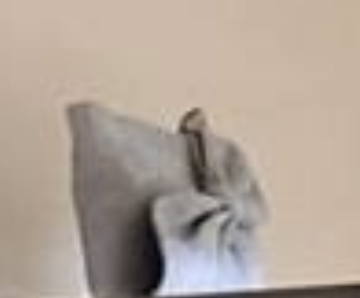 Natan Large Knot Clutch in Dark Grey Suede