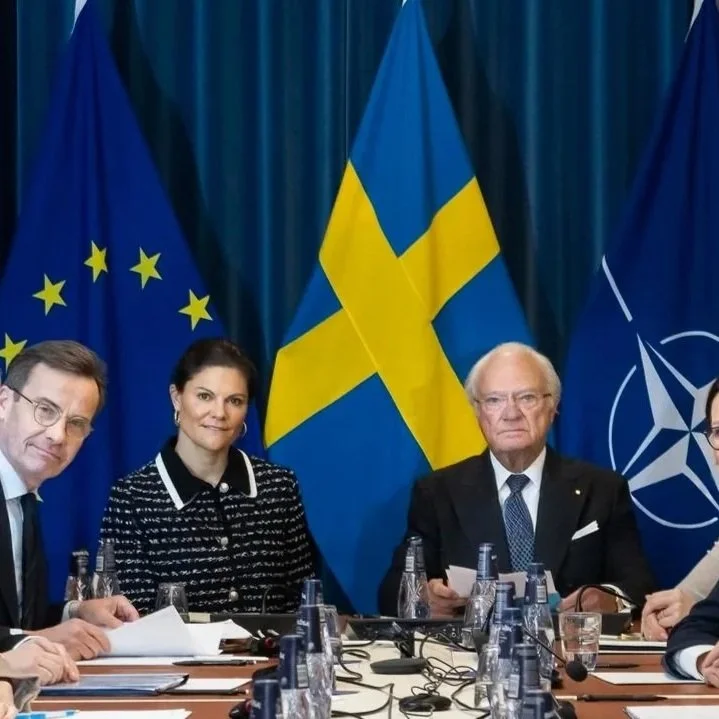 King Carl Gustaf and Crown Princess Victoria take part in Government security exercise