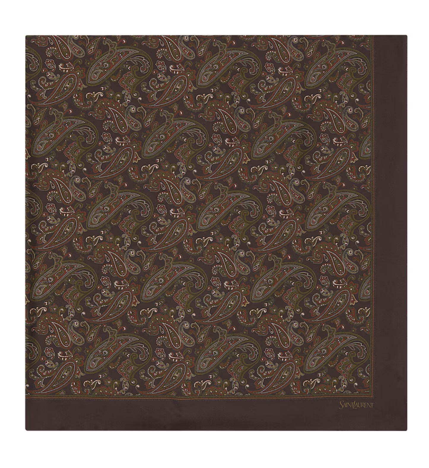 Saint Laurent Silk Paisley Scarf