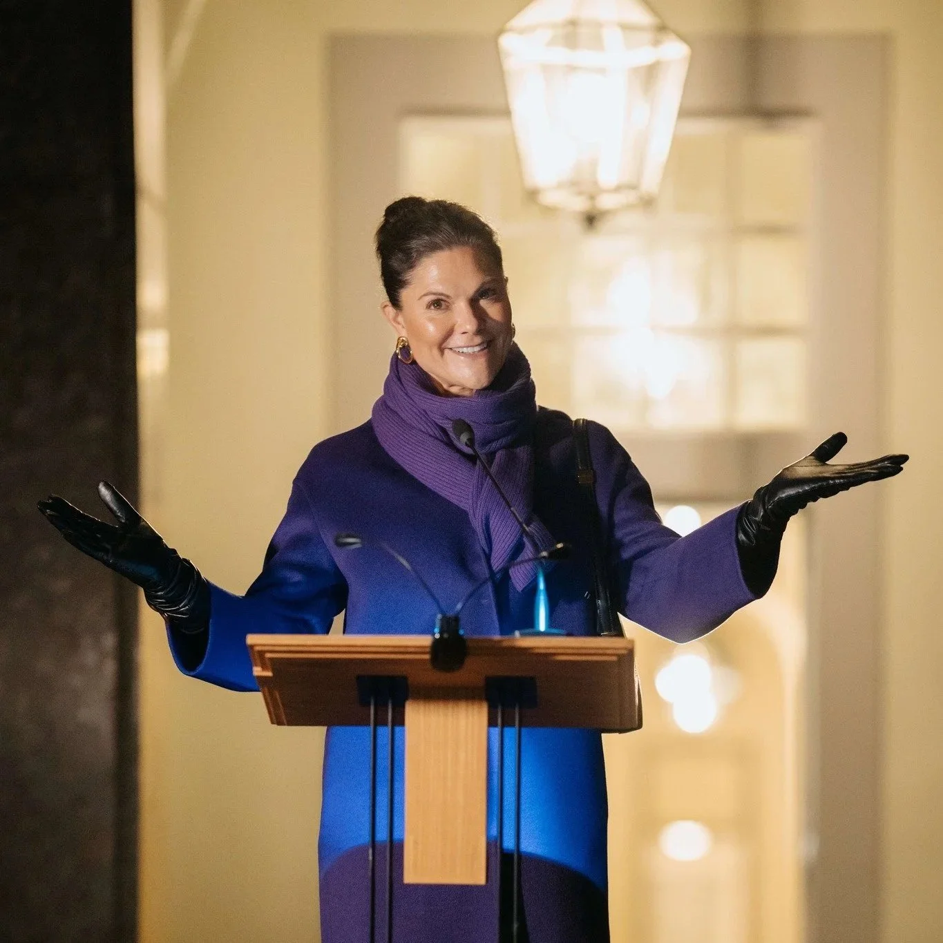 Crown Princess Victoria inaugurates Nobel Week Lights 