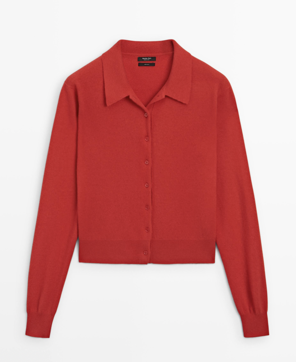 Massimo Dutti 100% Wool Knit Cardigan