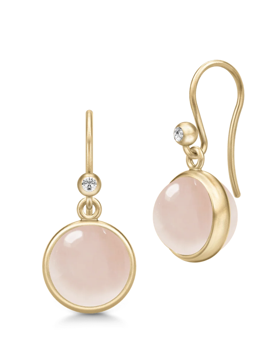 Julie Sandlau Prime Earrings in Milky Rose Crystal