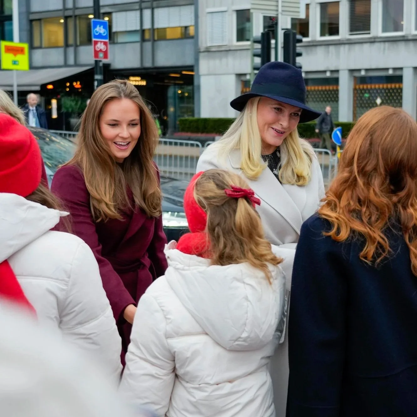 Crown Princess Mette-Marit and Princess Ingrid Alexandra attend Save the Children Peace Prize Party