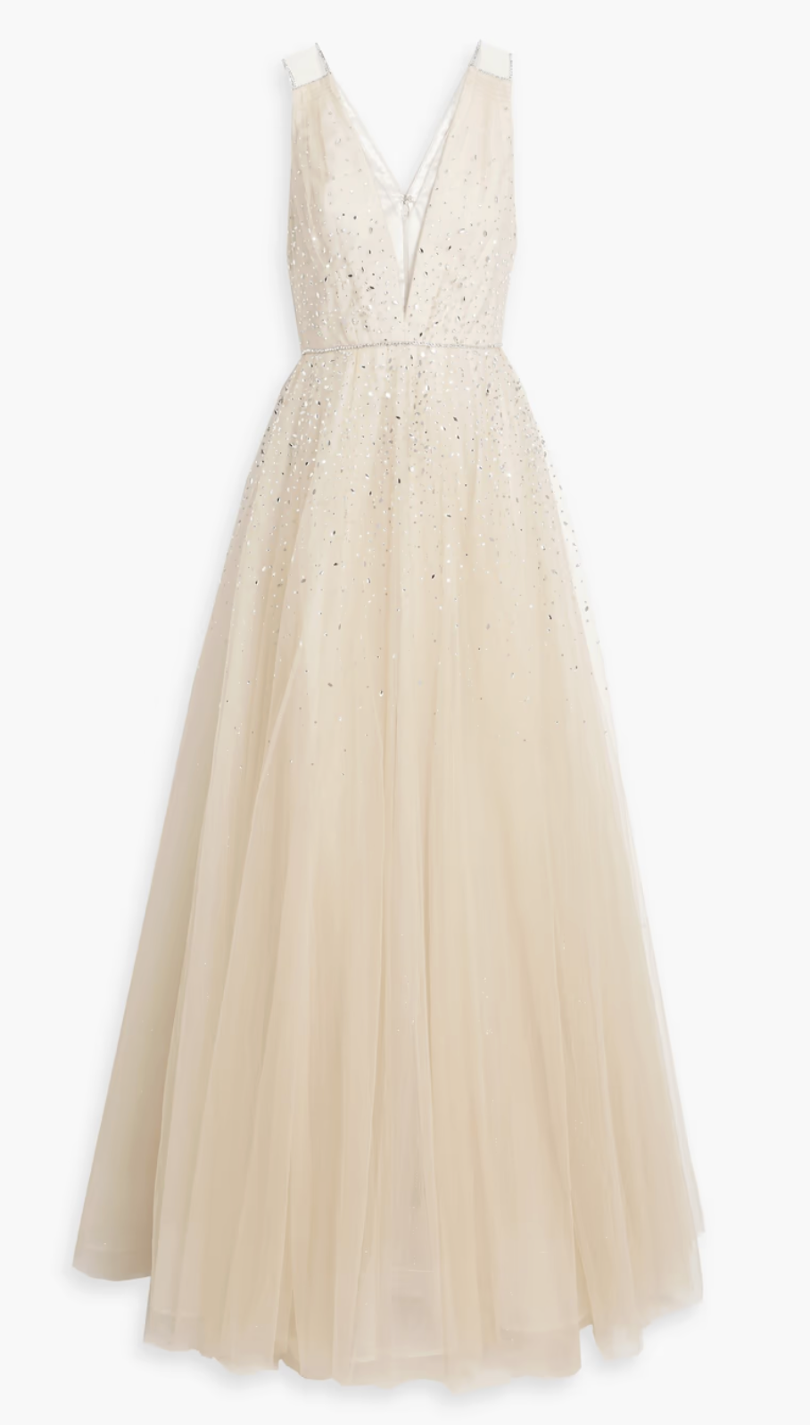 Jenny Packham Embellished Tulle Gown