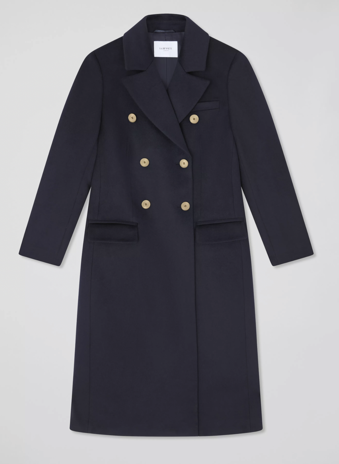 LK Bennett Natalia Coat in Dark Navy