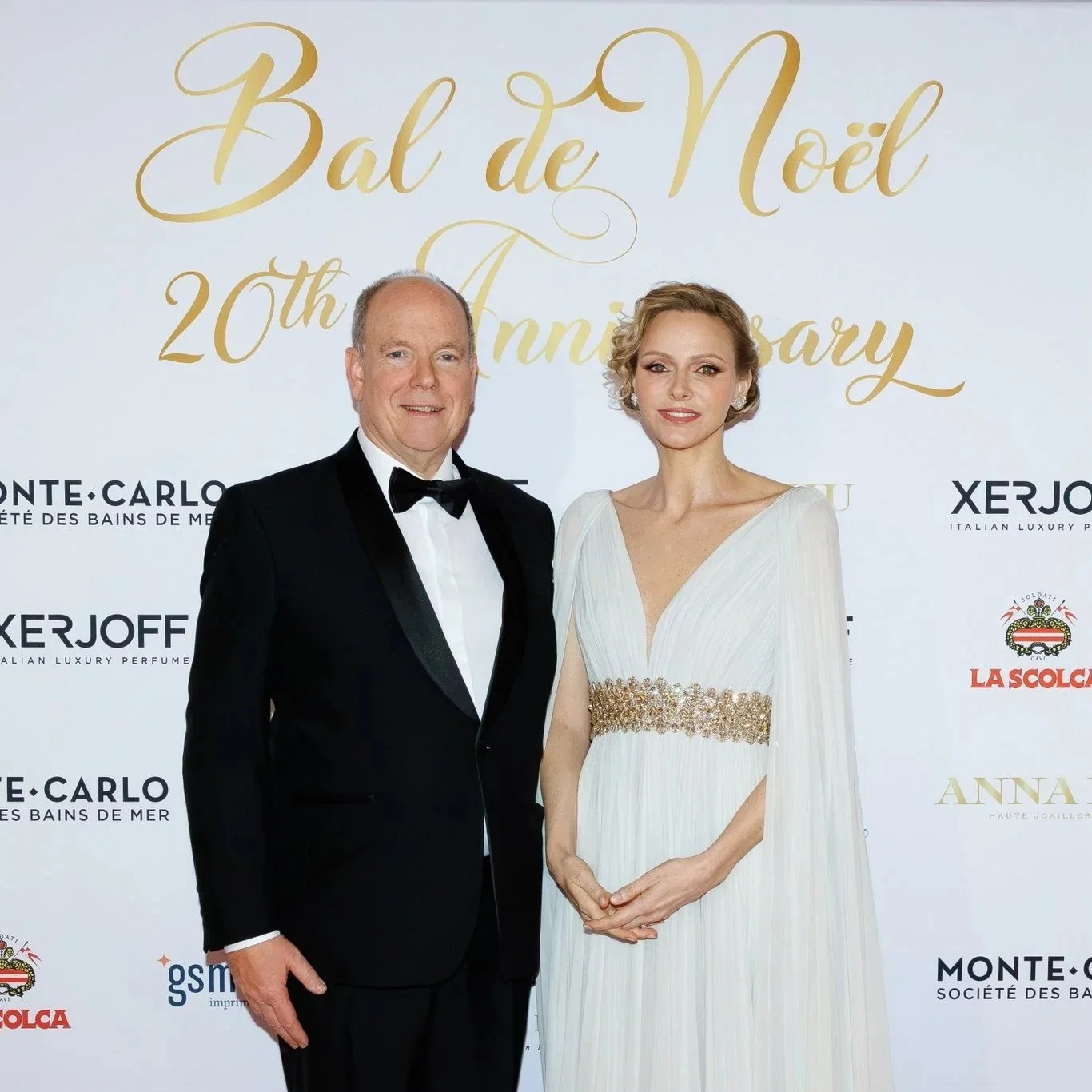 Prince Albert and Princess Charlene attend Christmas Ball