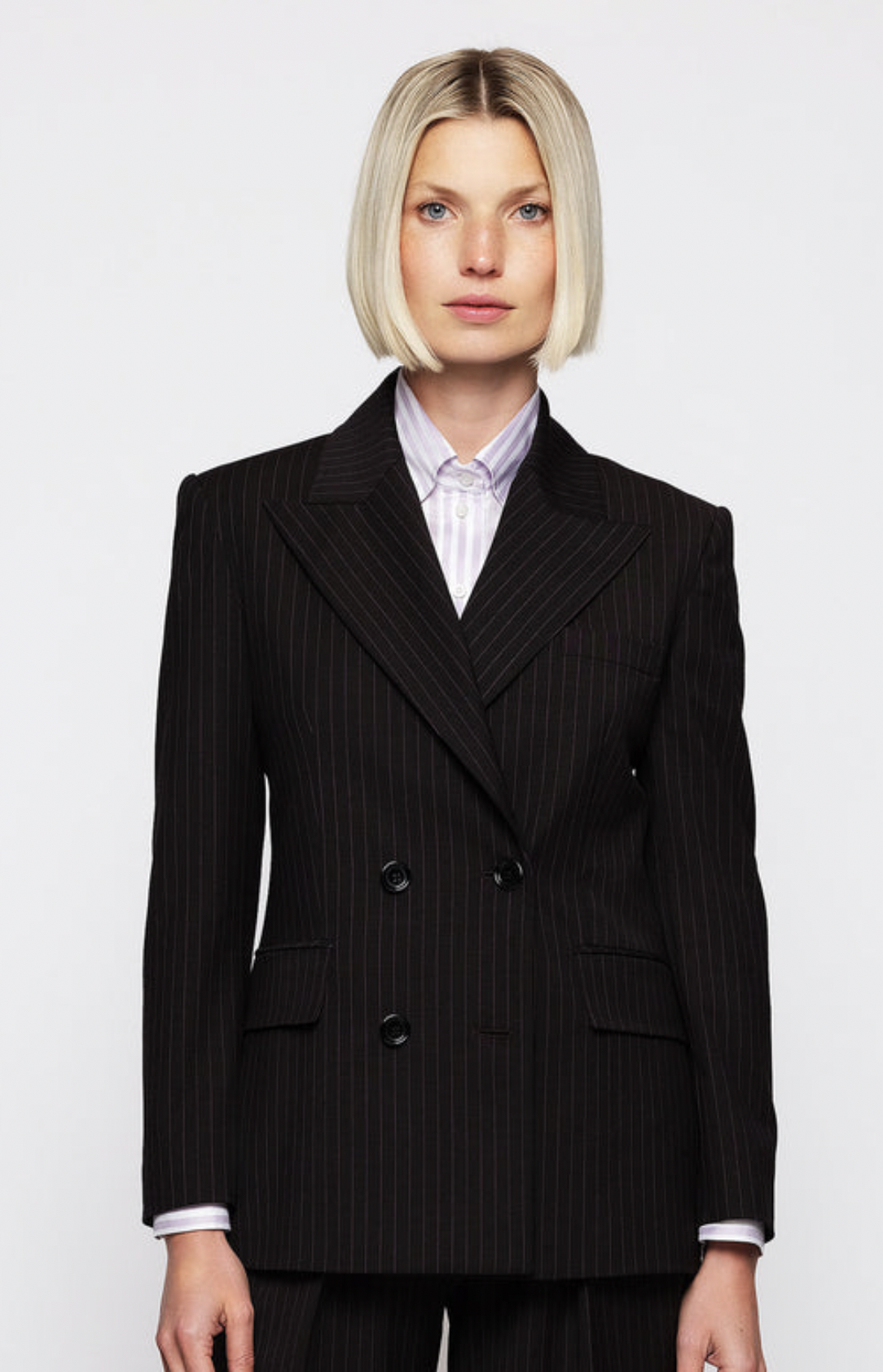 Mirto Pinstripe Double-Breasted Blazer