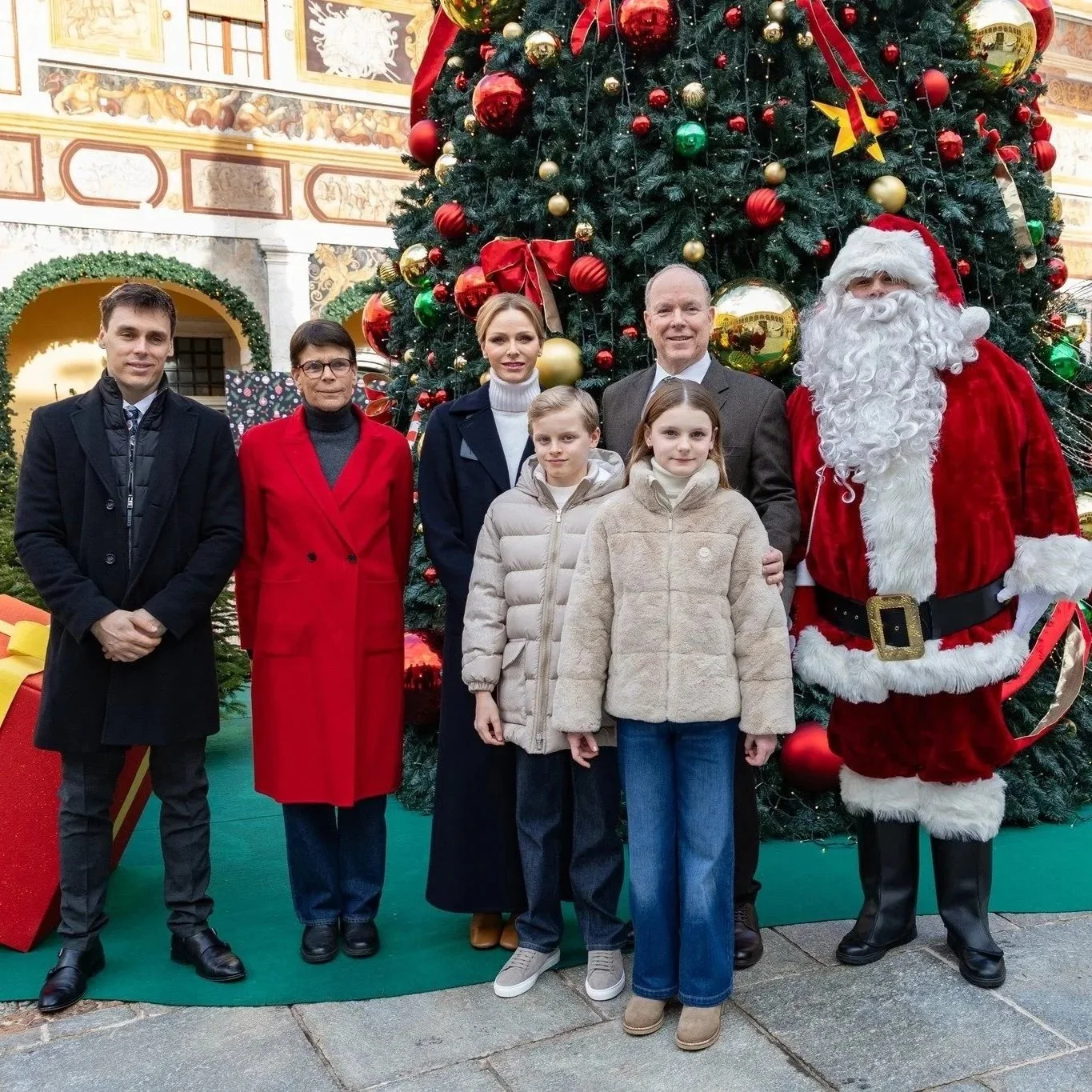 Monégasque Princely Family attends Christmas gift distribution