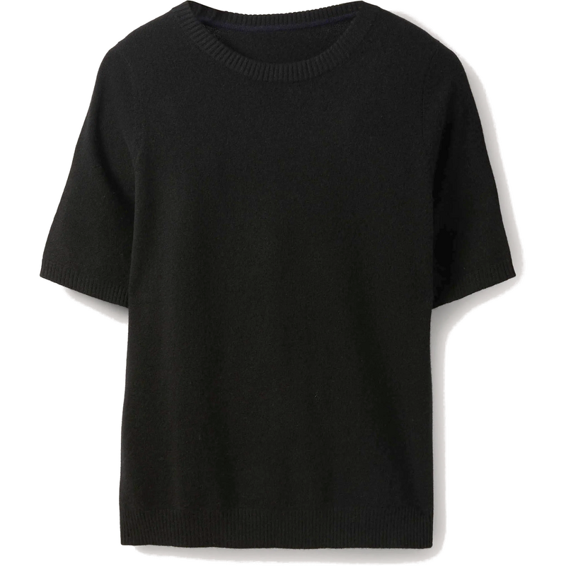 Boden Cashmere Knitted Top in Black