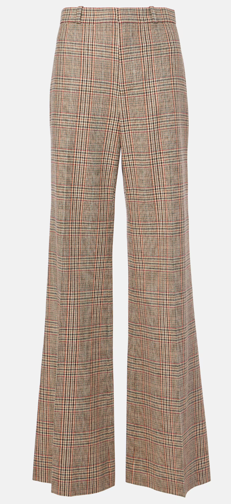 Chloé Prince of Wales Check Wide-Leg Trousers