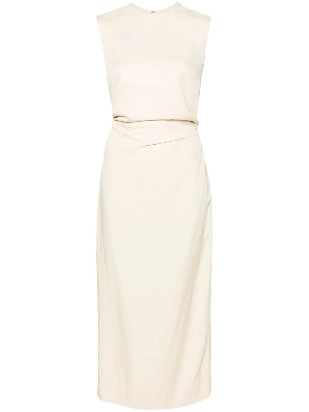 Toteme Tie-Waist Sleeveless Midi Dress