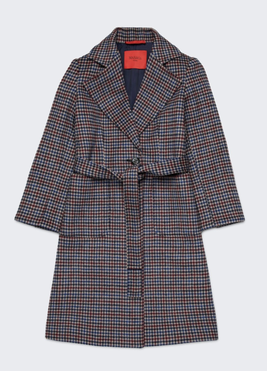 Max&amp;Co Kids Runaway Coat in Houndstooth