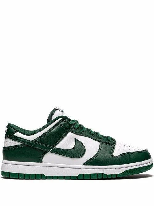 Nike Dunk Low Sneakers in WhiteGreen.jpeg