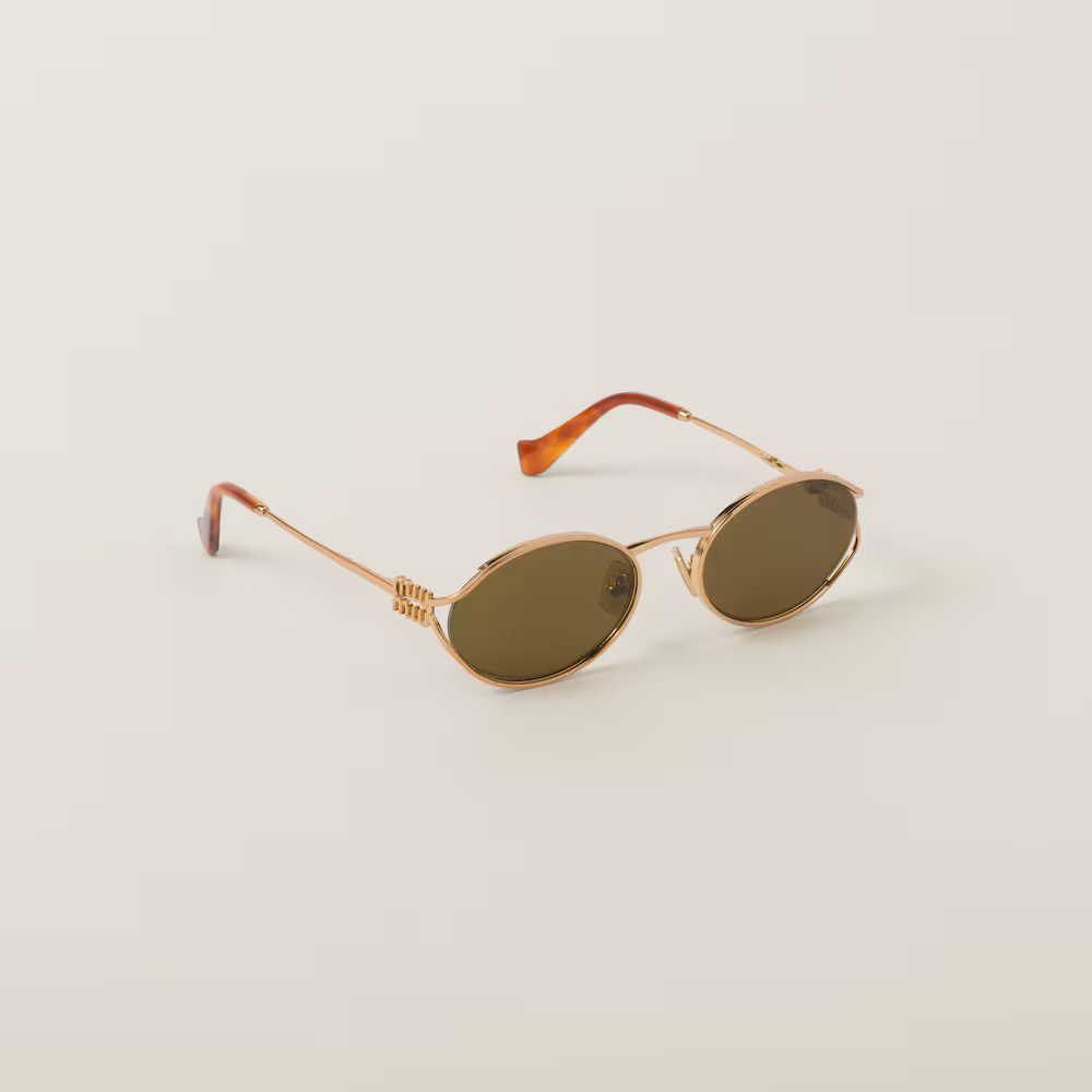 Miu Miu Logo Sunglasses in Loden Lenses.png