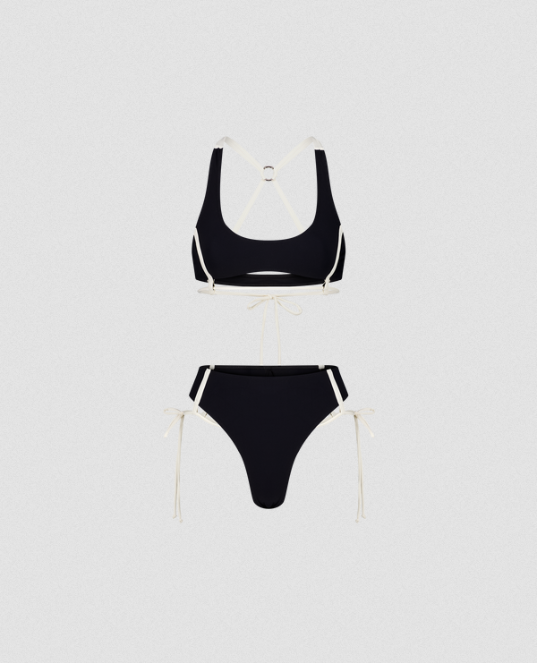 Alter Designs Le Poze Bikini in Black/White