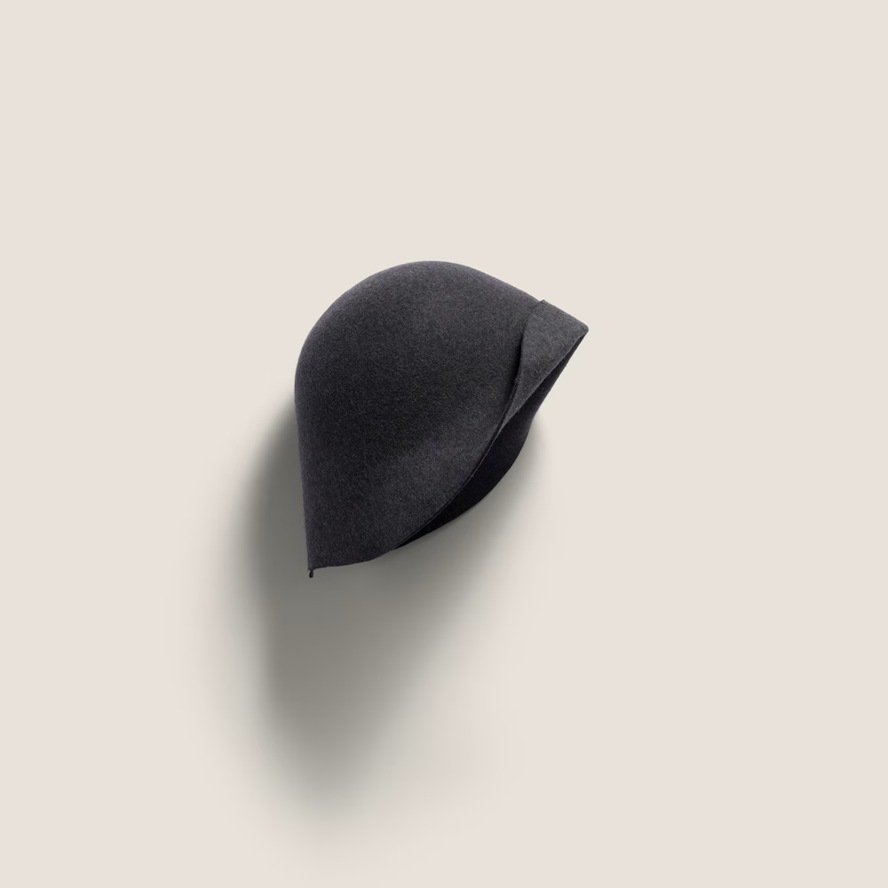 Miu Miu Felt Hat in Grey.png