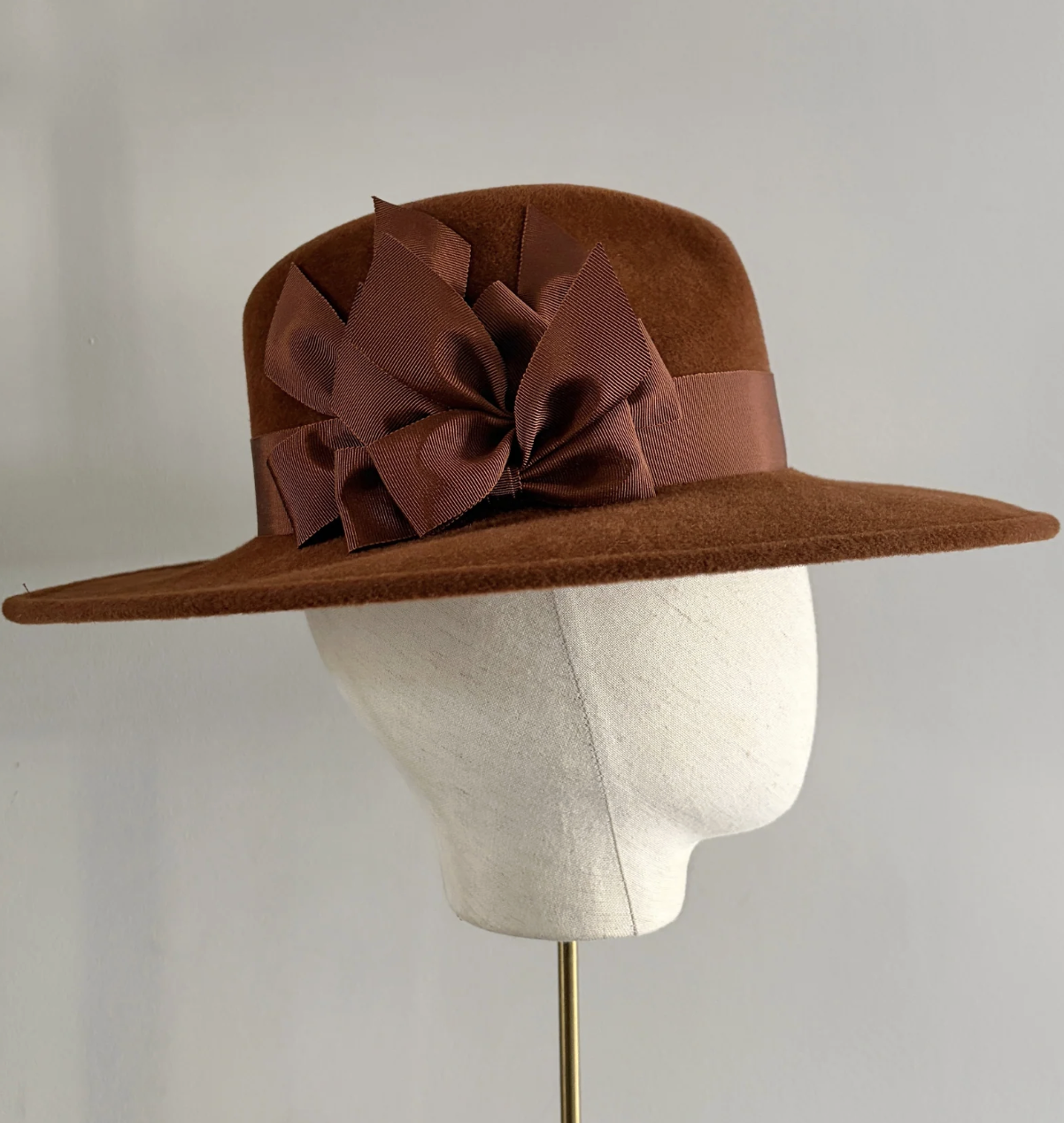 Jane Taylor Maria Fedora Hat in Brandy