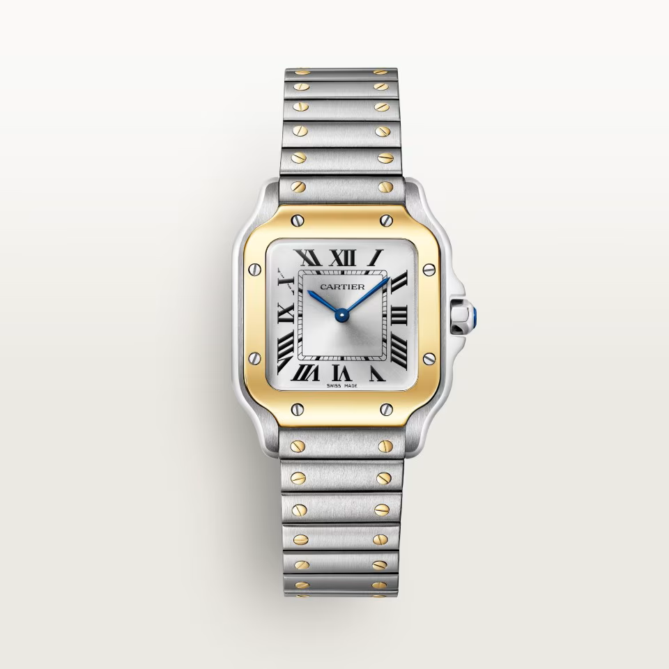 Cartier Santos de Cartier Watch in 18K Yellow Gold and Stainless Steel