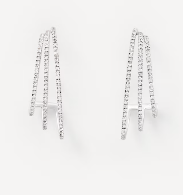 TOUS Atelier White Gold Earrings with Diamonds