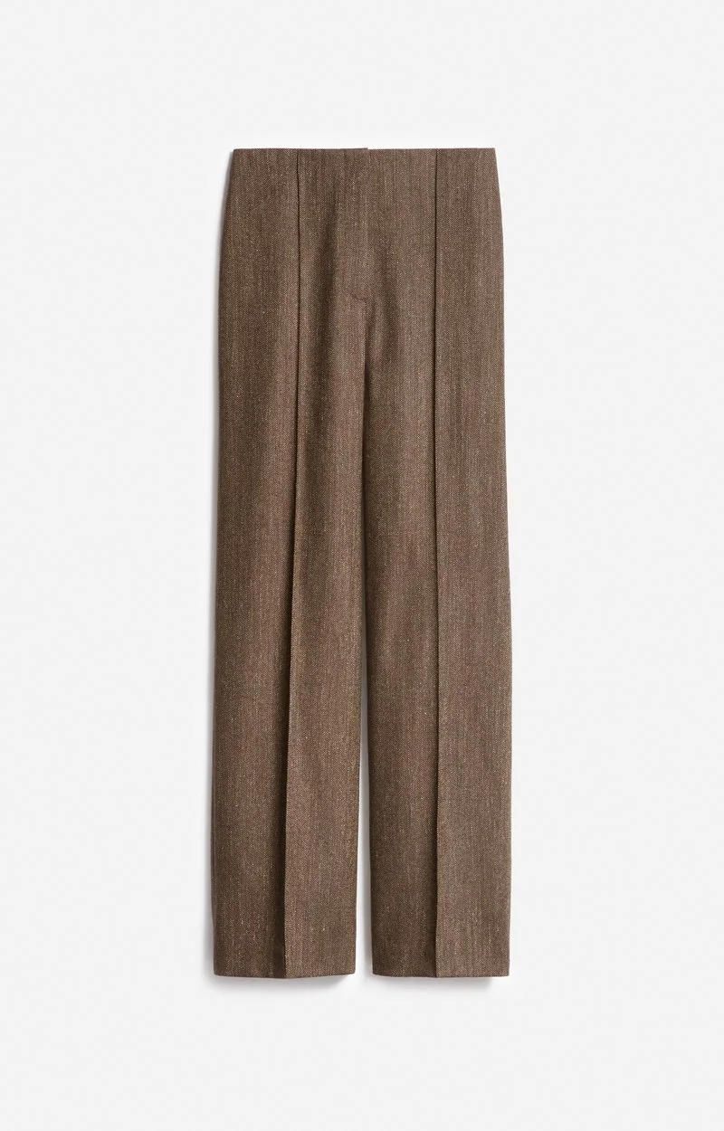 Vanessa Bruno Faru Trousers in Classic Brown Blended Wool.jpg