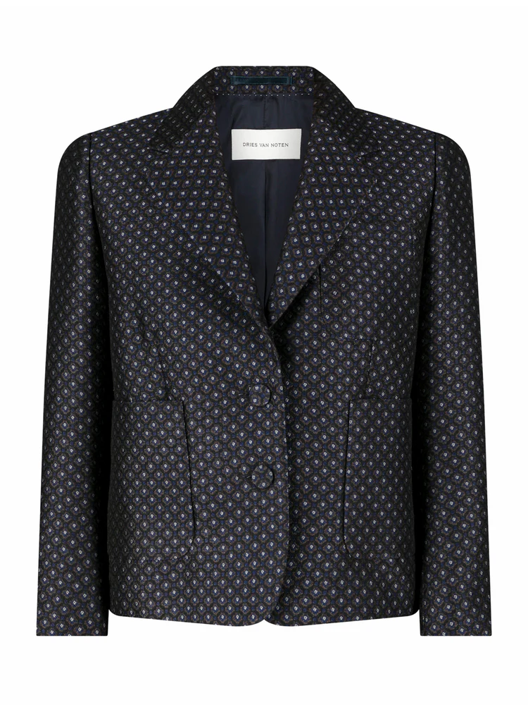 Dries van Noten Bamis Wool Jacquard Blazer