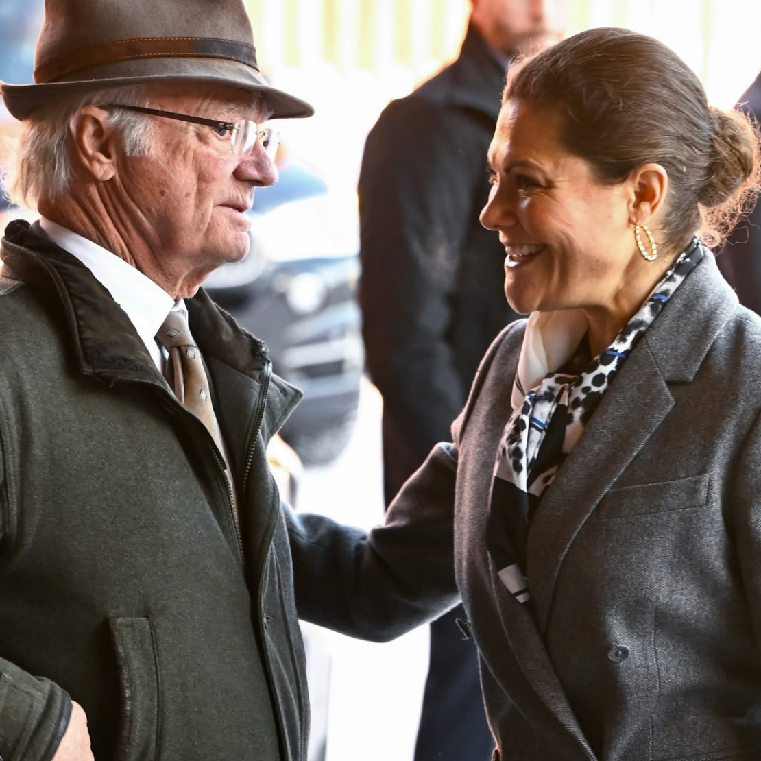 King Carl Gustaf and Crown Princess Victoria attend Day 1 of People and Defense National Conference