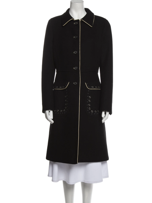 Prada Eyelet Detail Coat
