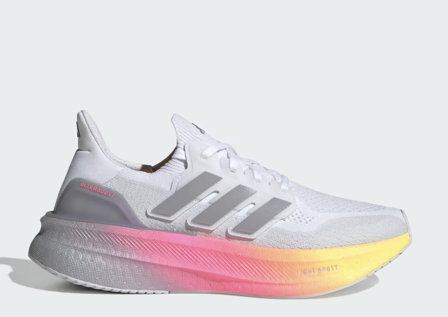 Adidas Ultraboost 5 Sneakers in Cloud White / Glory Grey / Lucid Pink