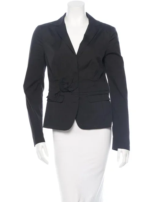 Prada Bow Detail Jacket in Beige