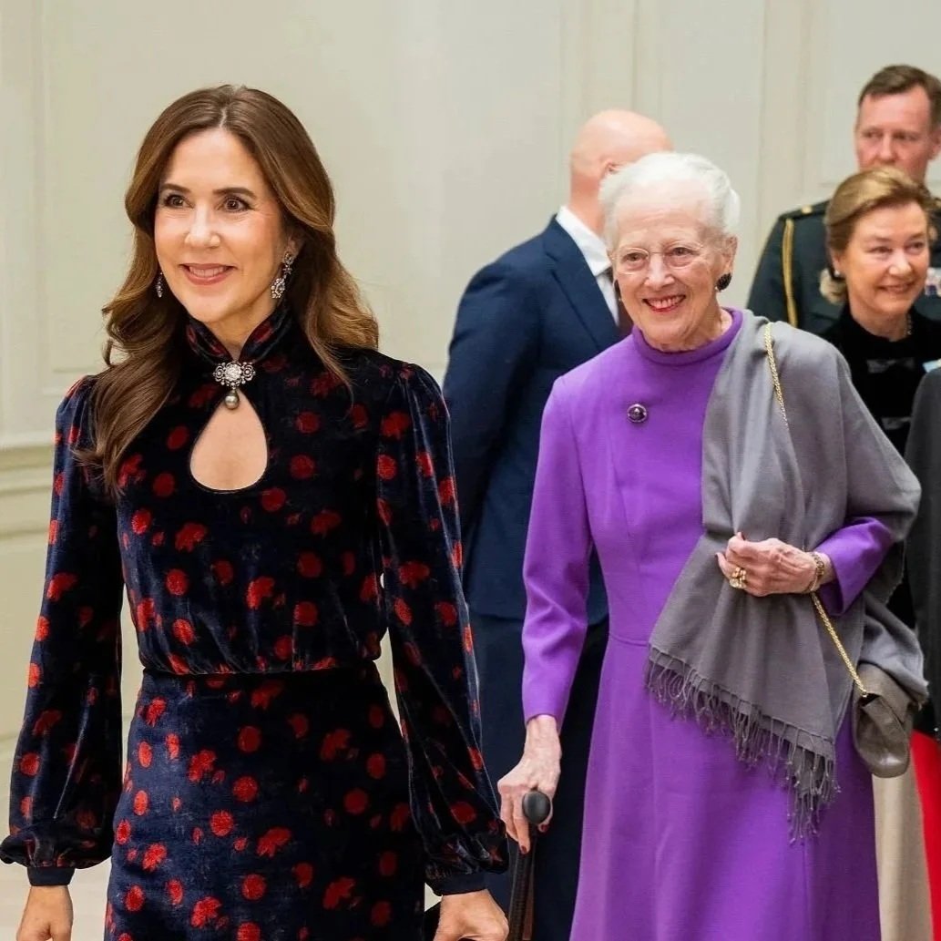 Queen Mary and Queen Margrethe attend reopening of the Court Theatre