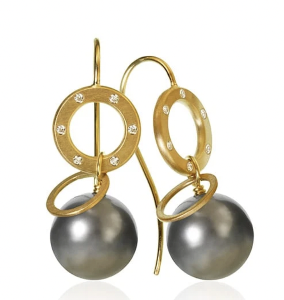 Dulong Fine Jewelry Ocean Tahitian Pearl Earrings