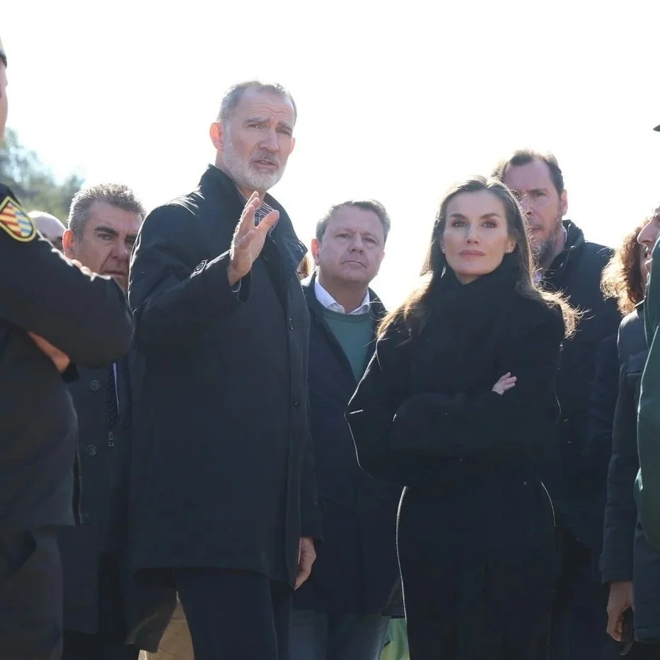 King Felipe and Queen Letizia visit Adamuz