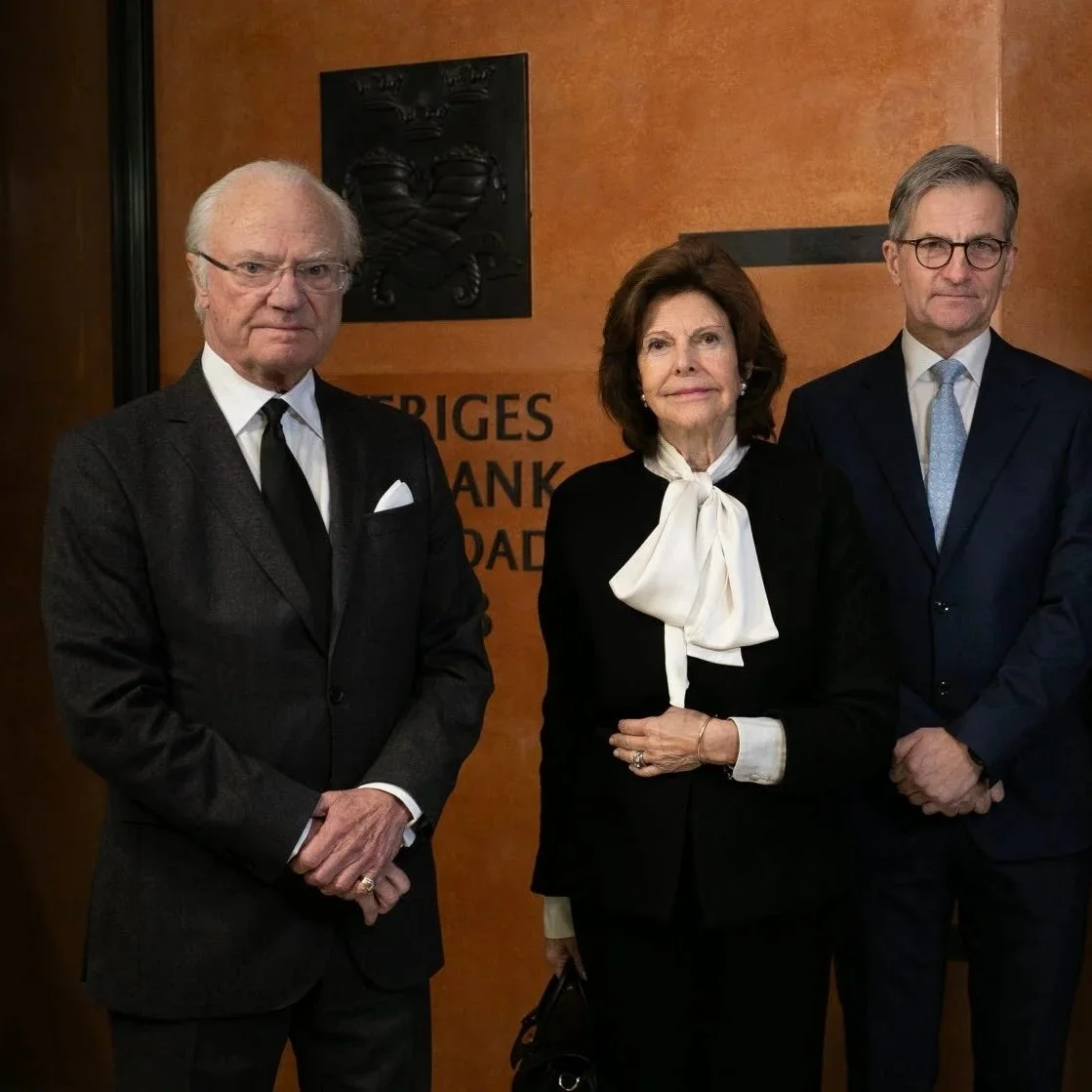 King Carl Gustaf and Queen Silvia visit Riksbank 