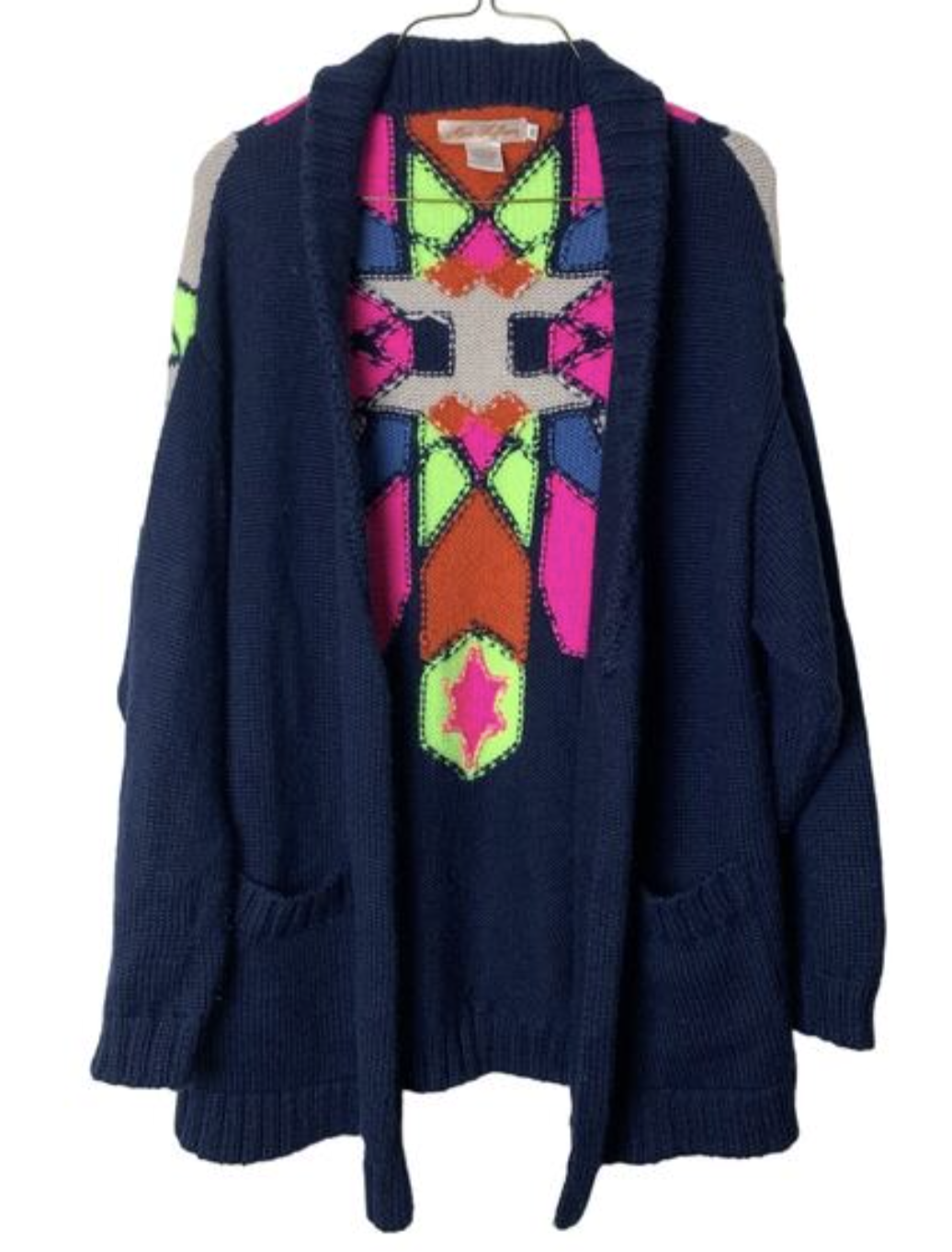 Mara Hoffman Intarsia Alpaca Cardigan