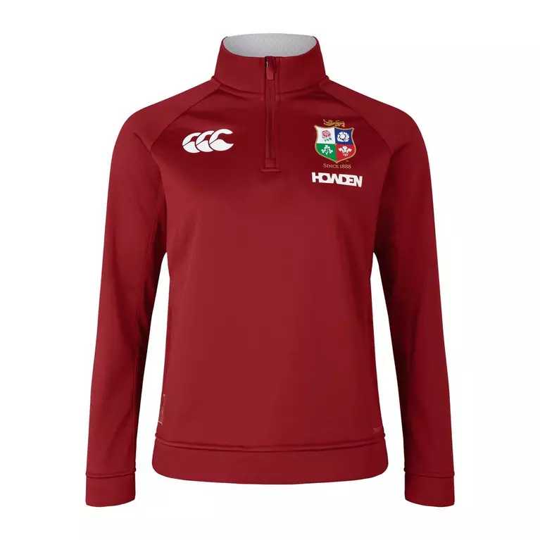 Canterbury Womens British Irish Lions 14 Zip Fleece in Red.png