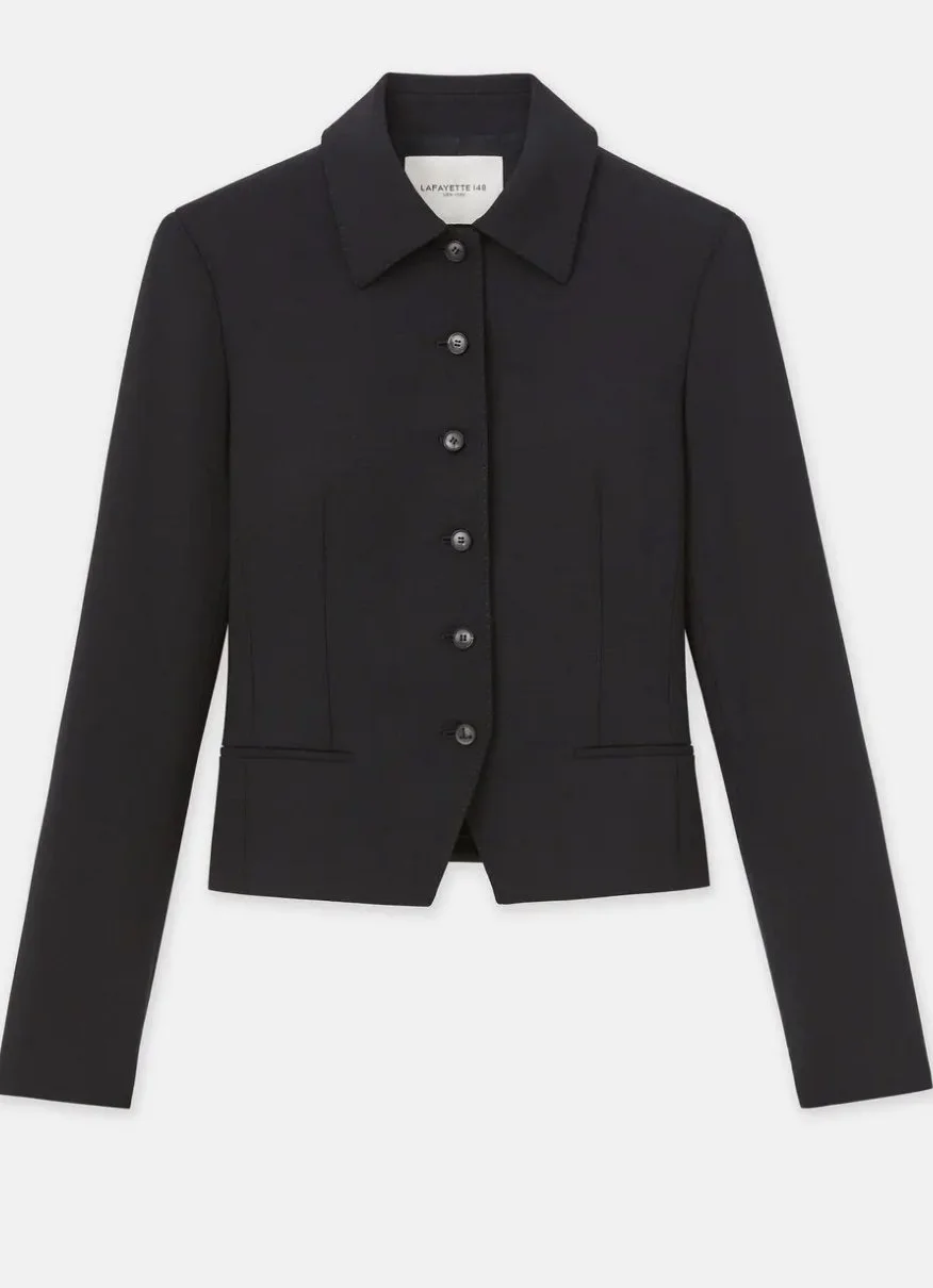 Lafayette 148 Double Face Cropped Jacket