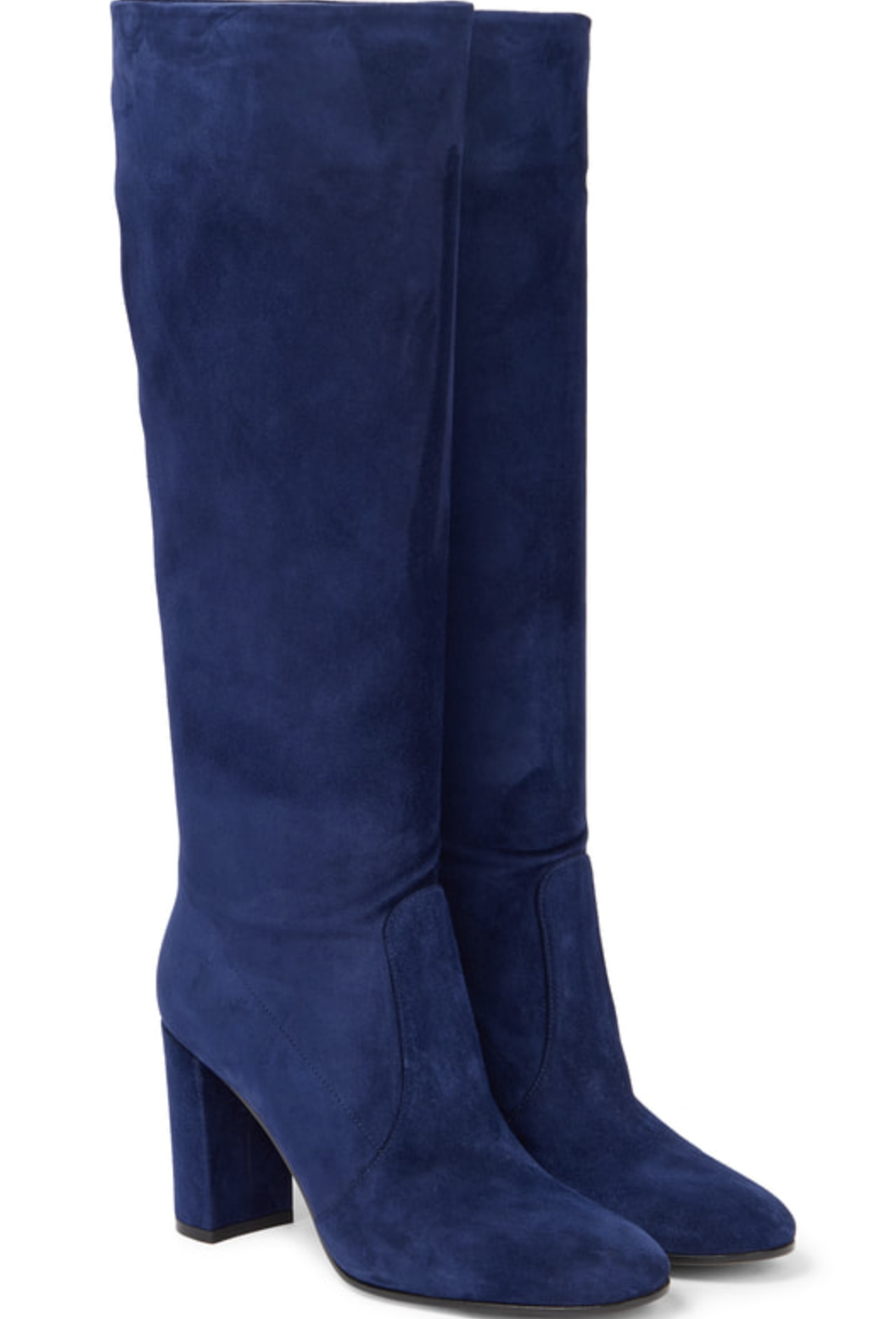 Gianvito Rossi Glen 85 Boots in Navy Suede