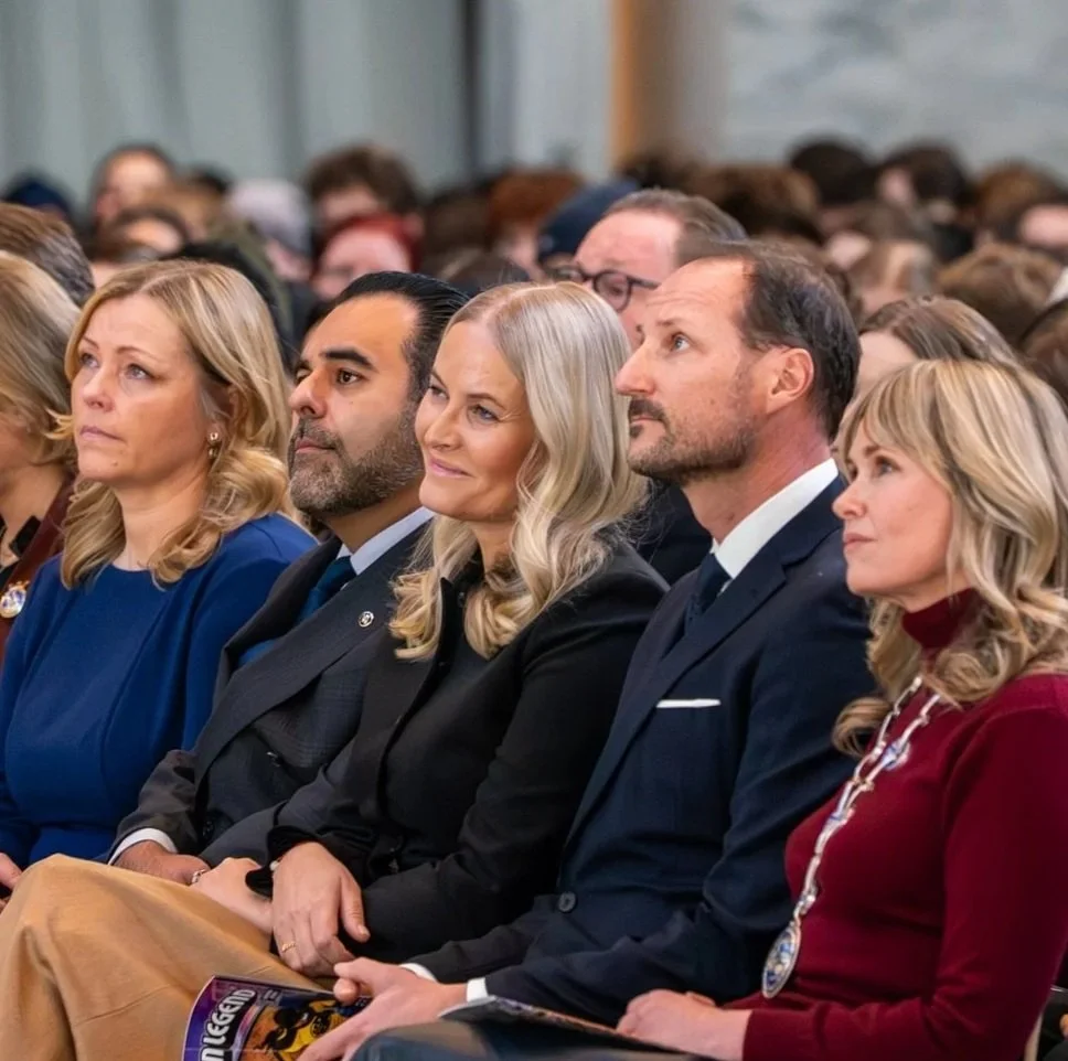 Crown Prince Haakon and Crown Princess Mette-Marit attend memorial for Benjamin Hermansen