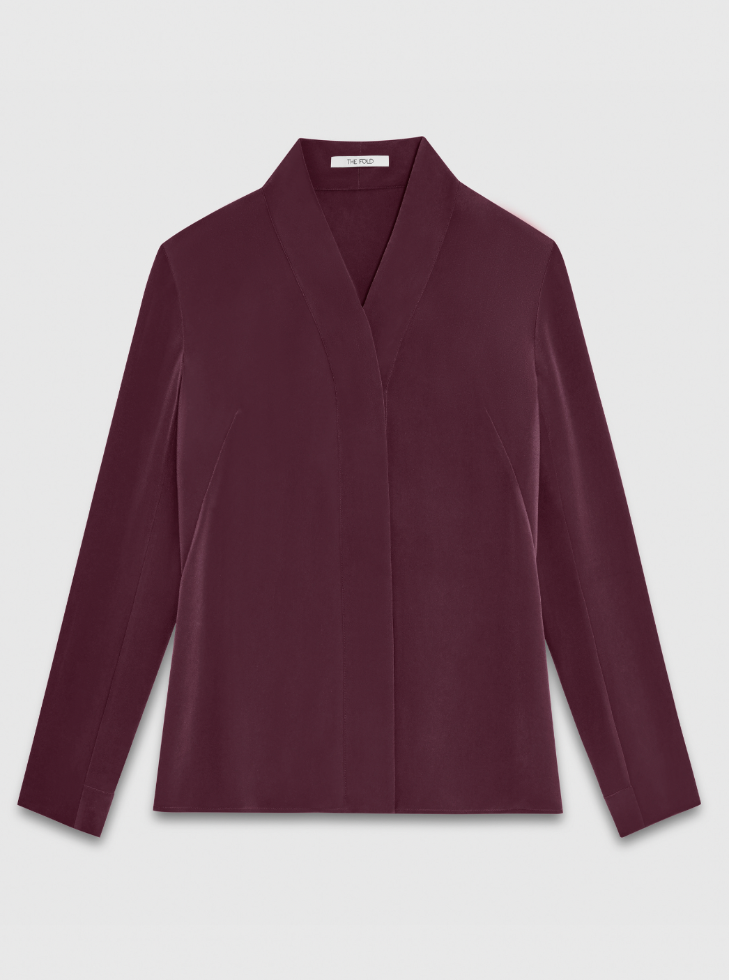 The Fold Bowery Blouse in Plum