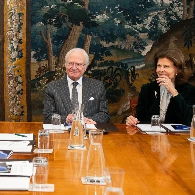 King Carl Gustaf and Queen Silvia meet Swedish Olympic Committee