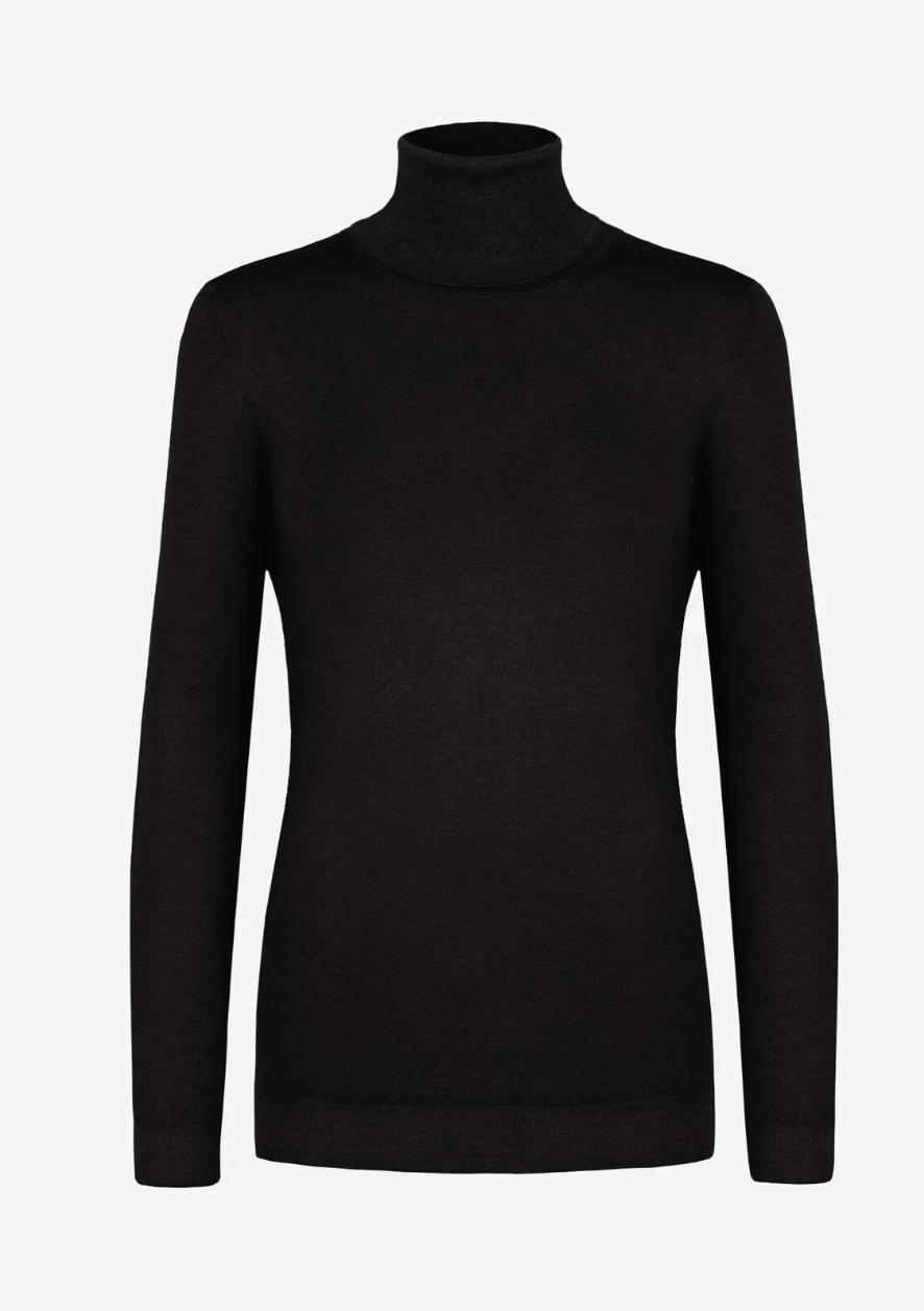 Falconeri Ultrasoft Cashmere Turtleneck Sweater in Black