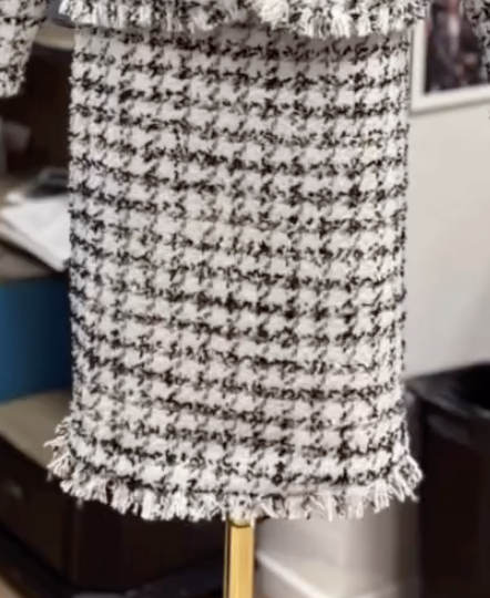 APRAMP Black and White Tweed Skirt