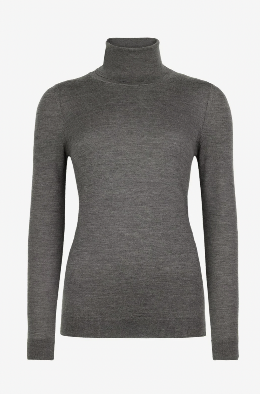 Falconeri Ultrafine Cashmere Turtleneck Sweater in Grey