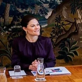 Crown Princess Victoria attends meetings at the Royal Palace